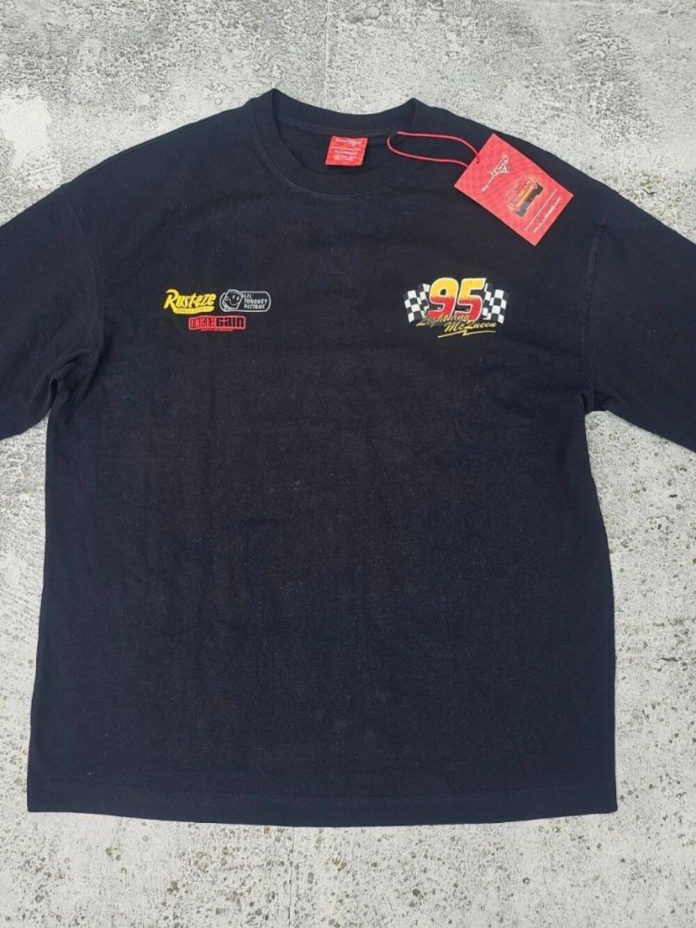 Disney Pixar Car Men Tee Crew Neck Pull&Bear Short Sleeve TShirt Size M Read des